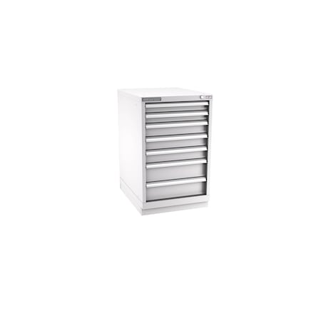 Champion Tool Storage Modular Drawer Cabinet, 7 Drawer, Light Gray, Steel, 22 in W x 28-1/2 in D x 36 in H N15000701ILCFTB-LG